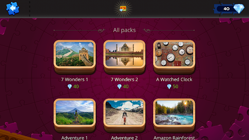 Android application Jigsaw puzzles offline screenshort