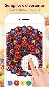 Mandala da Colorare con Numeri - App su Google Play