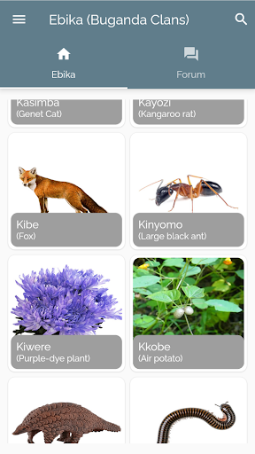 Android application Ebika (Buganda Clans) screenshort