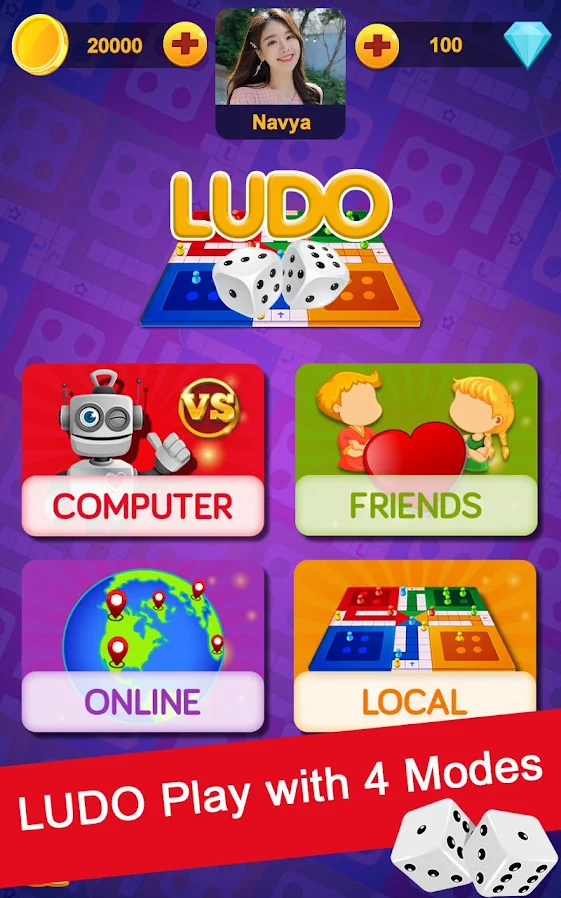 Ludo Online Game Interface