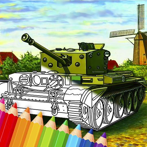 Military Tanks Coloring Book  Icon