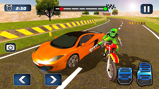 Sports Car vs Motor Bike Racing: Extreme Tracks 3D 1.8 APK screenshots 4