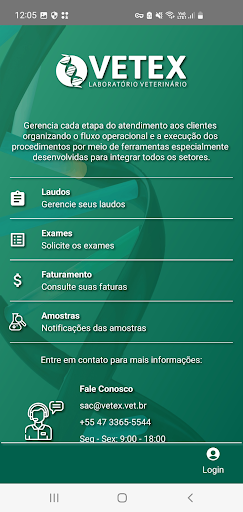 Android application Vetex screenshort