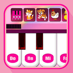 Gambar ikon Kids Pink Piano Music & Songs