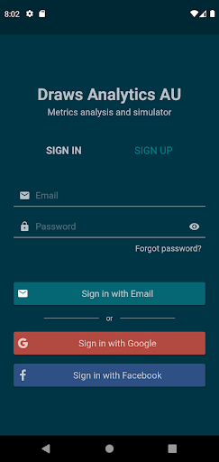 Android application Lottery Analytics AU screenshort