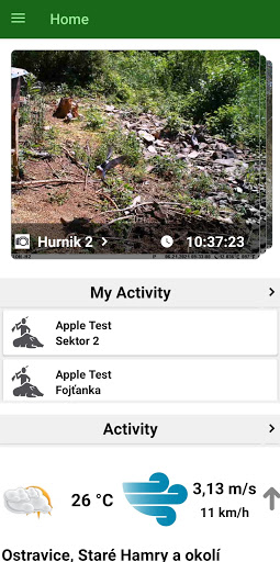 Android application MyForest screenshort