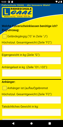 Fahrschule Gaal Screen 2