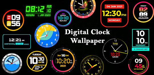 Led Digital Clock Wallpaper