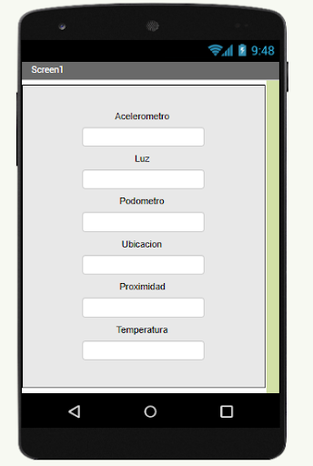 Android application SensoresTSJGael screenshort