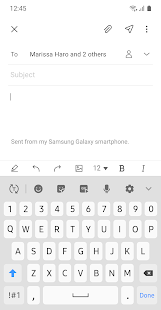 Samsung Email Screenshot