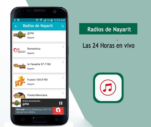 Android application Radios de Nayarit screenshort