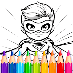 Icon image Super Hero Games Coloring