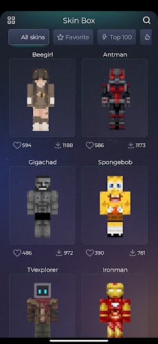 Minecraft Skins - MCPE Modsのおすすめ画像1