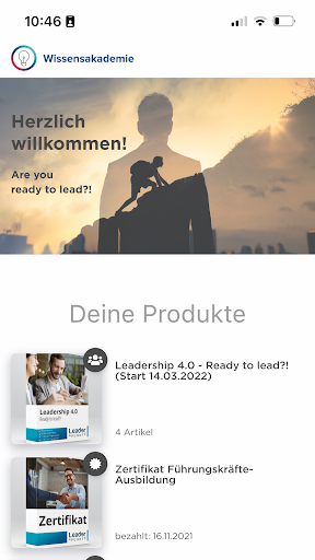 Android application Wissensakademie screenshort