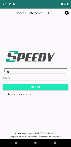 Android application Speedy Fretamento screenshort