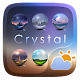 Crystal GO Weather Widget Theme विंडोज़ पर डाउनलोड करें