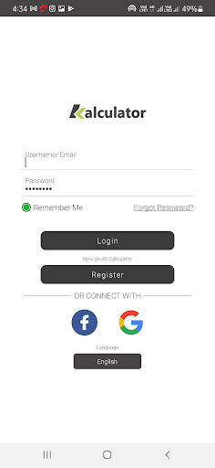 KS Calculator Screen 3