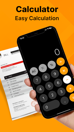 Android application Calculator simple style OS screenshort
