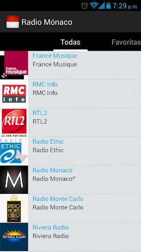 Monaco Radio Screen 2