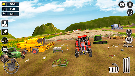 Captura de Pantalla 6 Offline Tractor Farming Games android