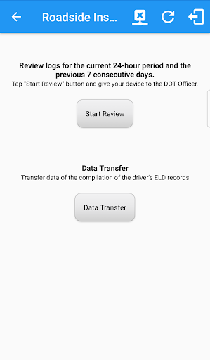 Android application Truxio ELD screenshort