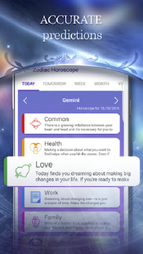 Android application Your Monthly Horoscope - Tarot screenshort