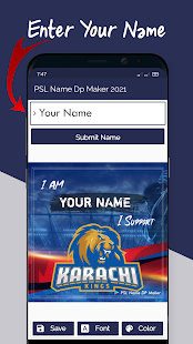PSL Name DP Maker 2021 1.0 APK screenshots 2