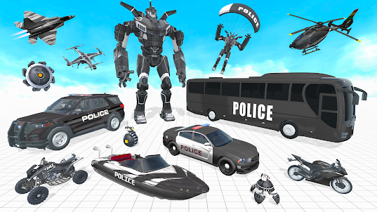 รถตำรวจหุ่นยนต์: เกมรถ