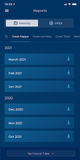 TB Marine App Screen 3