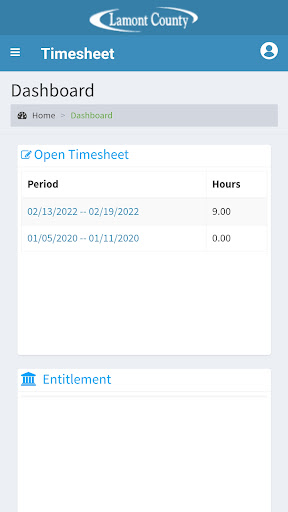 Android application MRF Timesheet screenshort