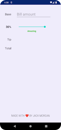 Tip Calculator Screen 3