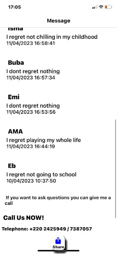 Android application SecretMessage screenshort