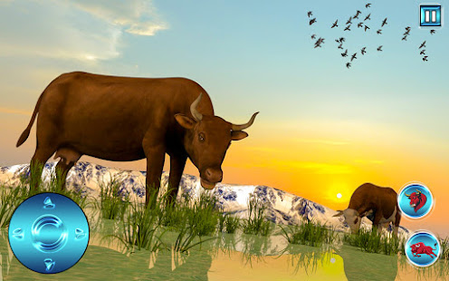 wild angry bull attack simulator 1.1 APK screenshots 2