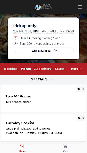 Delizias Pizza Kitchen Screen 2