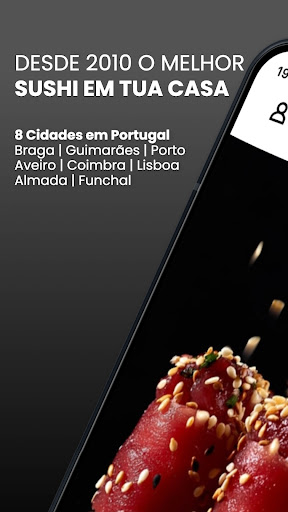 Android application Sushi em tua casa screenshort