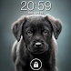 子犬のロック画面 - Androidアプリ