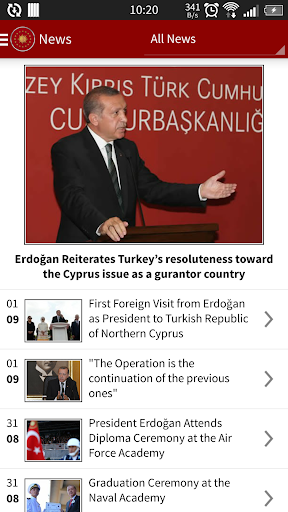Pres of the Republic of Turkey Screen 3