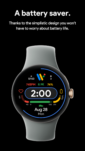 Pixel Style Digital Watch Face Screen 2