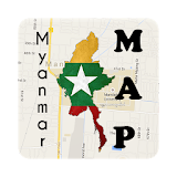 Myanmar Yangon Map icon