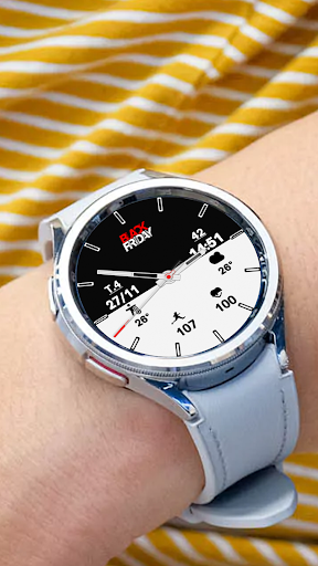 N-SPORT719 Black & White Watch screenshot 6