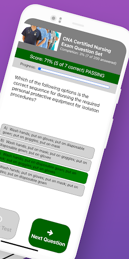 CNA Nursing Assistant Exam Screen 2