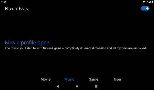 Screenshot of Nirvana Sound