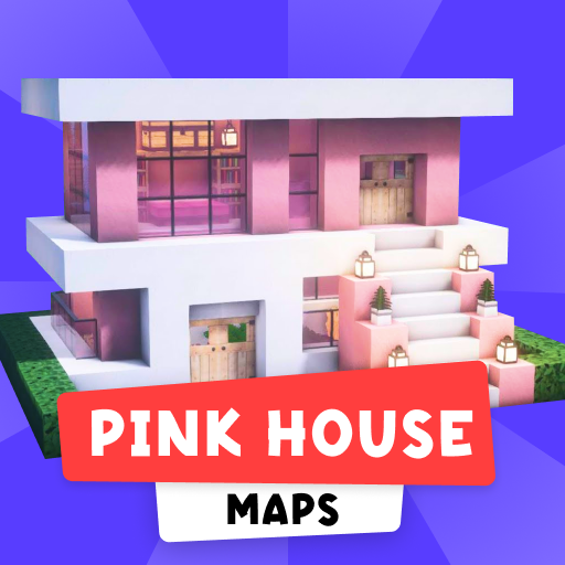 Pink House Map for Minecraft logo