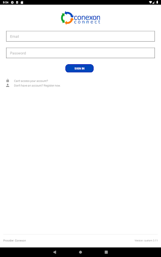 Screenshot of MyConnectAcct