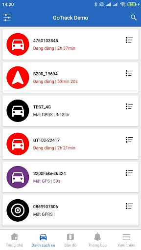 Android application SaoKhue GPS screenshort