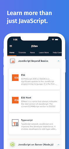Screenshot of Learn JavaScript: Learn & Code