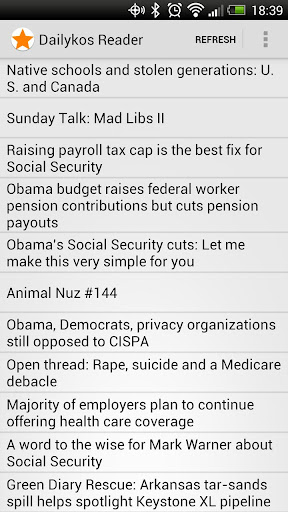 Dailykos Reader Screen 3