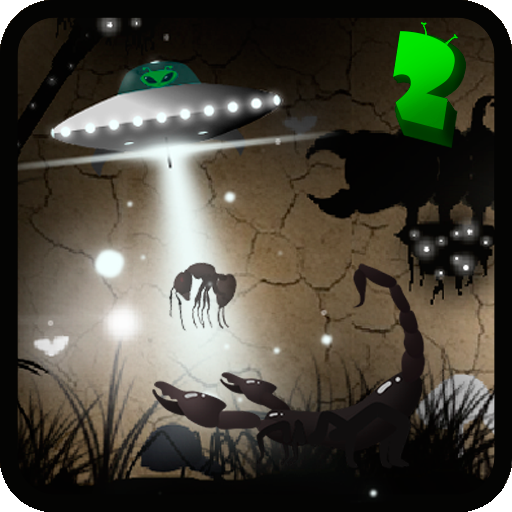 Alien UFO 2- Abduction insect logo