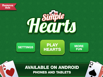 Simply Hearts - Classic Card Game
