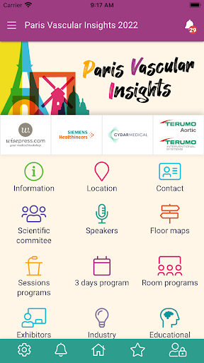 Android application Paris Vascular Insights screenshort